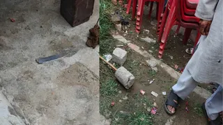 प्रयागराज के करछना में इसी चाकू और डंबर से पिता ने पुत्र की हत्या की। जागरण