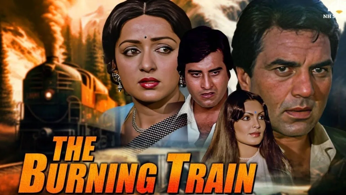 the burning train