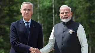 कनाडा के पीएम मार्क कार्नी और प्रधानमंत्री नरेंद्र मोदी। (फाइल फोटो।)