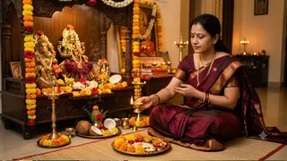 महालक्ष्मी व्रत की पूजा में 16 अंक का महत्व। (Picture Credit- AI Generated)