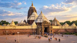 पुरी के जगन्नाथ मंदिर का भव्य प्रारूप बन रहा।
