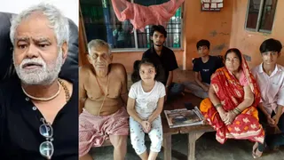 अभिनेता संजय मिश्रा व फुफेरी बहन का परिवार जहां वे ठहरते हैं। जागरण।