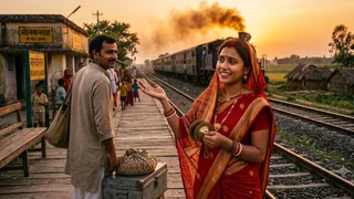 आधुनिक गानों से बिल्कुल अलग है 'बैरन रेलिया' लोकगीत (Image Source: AI-Generated)