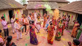 बिहार में होली पर किया जाता है ढामर जोगीरा नृत्य (AI Generated Image)