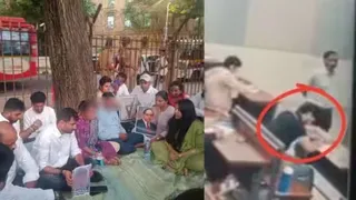 साहिल के माता-पिता आजाद मैदान में अनशन पर बैठे
