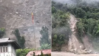 सिक्किम में भारी बारिश का कहर (स्क्रीनग्रैब)
