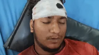 गणपति विसर्जन यात्रा में हमला।