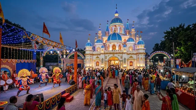 रांची के अरगोड़ा में इस बार दिखेगा डिज्नीलैंड का जादू, 30 लाख की लागत से बन रहा 50 फीट ऊंचा भव्य पंडाल
