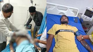अस्पताल में उपचाराधीन घायल।