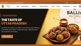 ‘वन डिस्ट्रिक्ट वन कुज़ीन’ (ओडीओसी) के आधिकारिक डिजिटल पोर्टल www.odoc-up.in का शुभारंभ किया गया। स्क्रीनशॉट