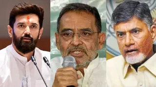 चिराग पासवान, उपेंद्र कुशवाहा और चंद्रबाबू नायडू(फाइल फोटो)