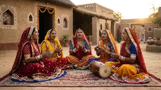 समाज की बुराइयों पर सवाल उठाते हैं लोकगीत (AI Generated Image)