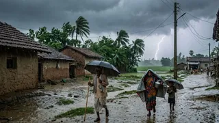 बिहार का मौसम (एआई जेनरेटेड तस्वीर)