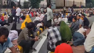 जयपुर के निम्स अस्पताल में लगी आग(फोटो: सोशल मीडिया)
