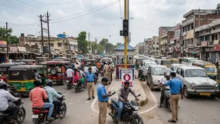 पटना में ट्रैफिक नियमों की अनदेखी पड़ी भारी (एआई जेनरेटेड तस्वीर)