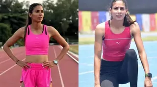 एशियन गेम्स में 400 मीटर दौड़ में कांस्य पदक विजेता सहारनपुर की प्राची चौधरी।