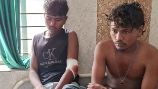 ग्रामीणों ने पकड़कर की जमकर पीटा
