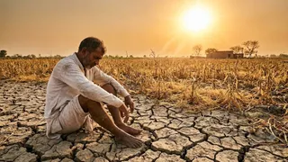 महाराष्ट्र में मानसून की मार (यह तस्वीर AI द्वारा जनरेट की गई है।)