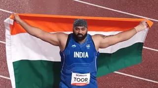 एशियन गेम्स में मोगा के तेजिंदरपाल ने जीता सिल्वर मेडल। फोटो सोशल मीडिया