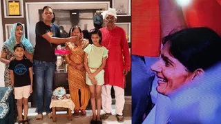 इकलौता गांव में एक-दूसरे को मिठाई खिलाकर खुशी मनाते राष्ट्रीय खिलाड़ी पारूल चौधरी के स्वजन। जागरण