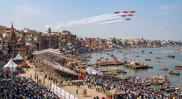 वाराणसी में एयर शो की तैयारियां तेज, 4000 VIP और 20 लाख दर्शकों के आने की उम्मीद