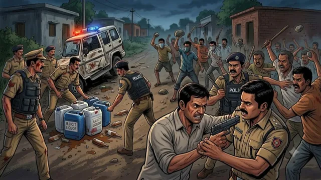 बेगूसराय में पुलिस टीम पर लाठी-डंडे से हमला, पिस्टल छीनने की कोशिश; शराब पकड़ने गई थी टीम
