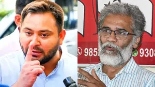 तेजस्वी यादव और दीपंकर भट्टाचार्य। (फाइल फोटो)