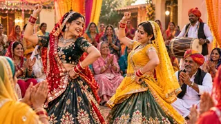 इस हरियाणवी लोकगीत के चुलबुले बोलों में छिपा है देहाती जीवन का रंग (Image Source: AI-Generated)