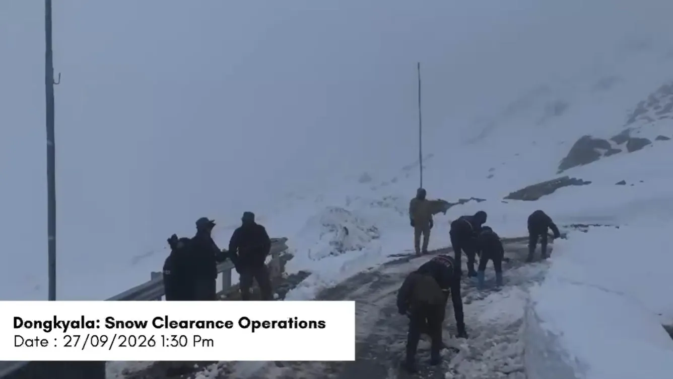 Sikkim snowfall