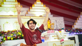 लुधियाना में हनुमंत कथा कहते धीरेंद्र शास्त्री। फोटो सोशल मीडिया