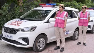 नई दिल्ली जिले में तैनात आल महिला पीसीआर। सौजन्य- दिल्ली पुलिस
