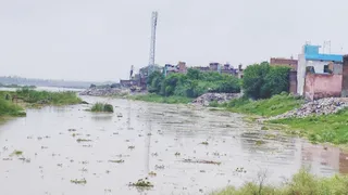 पिछले दो दिन से हो रही वर्षा के कारण रामगंगा का जलस्तर बढ़ा।जागरण