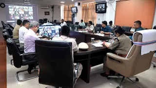 डीजीपी ने की बैठक। (जागरण)