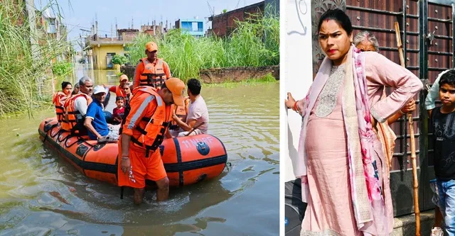 1070 पर एक कॉल ... 25 मिनट में पांडु नदी के बाढ़ से घिरे परिवार तक पहुंची मदद, घर में फंसे थे बुजुर्ग माता-पिता और गर्भवती
