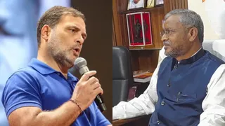 राहुल गांधी और बाबूलाल मरांडी। (फाइल फोटो)
