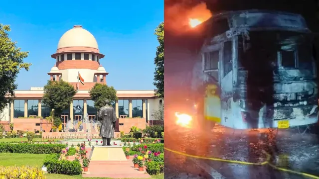 ग्रेटर नोएडा बस आग मामले में सुप्रीम कोर्ट ने यूपी सरकार को भेजा नोटिस, घटना पर मांगी विस्तृत रिपोर्ट