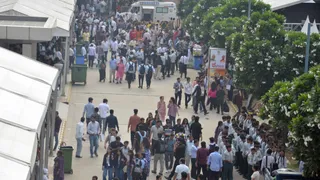 ग्रेटर नोएडा स्थित इंडिया एक्सपो सेंटर एंड मार्ट में चल रहे यूपी इंटरनेशनल ट्रेड शो में उमड़े लोग। सौरभ राय