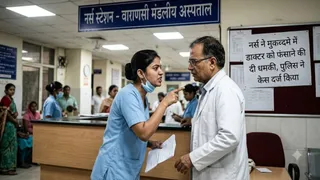 वाराणसी में डॉक्टर को फर्जी मुकदमे में फंसाने की धमकी, नर्स ने मांगे 30 लाख रुपये। (AI Image)