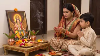 जीवित्पुत्रिका व्रत में जितिया धागा क्यों है संतान का सुरक्षा कवच (Picture Credit: AI Generated)