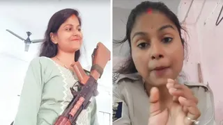 वीडियो प्रसारित होने के बाद एसएसपी कुमार गौतम ने महिला सिपाही को तत्काल प्रभाव से निलंबित कर दिया। फोटो सौ: इंटरनेट मीडिया