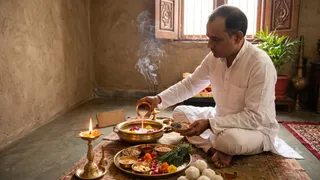 श्राद्ध सामग्री का क्या करें: सामान्य पूजा में इस्तेमाल की गलती से बचें (Picture Credit: AI Generated)