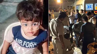 नेहा की फाइल फोटो व बोरवेल में गिरने के बाद टार्च से बच्ची को देखती हुई पुलिस, तब तक बच्ची के रोने की आवाज आ रही थी। जागरण