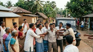 ग्रामीणों ने की पिटाई (एआई जेनरेटेड तस्वीर)