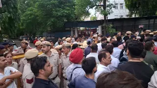 आउटर रिंग रोड पर सोमवार को भारी सुरक्षा इंतजाम किया गया। जागरण
