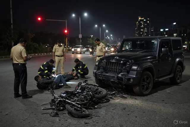 गुरुग्राम में फिर दिखा थार का कहर, जेनपैक्ट रेड लाइट पर बाइक को मारी टक्कर से युवक की मौत; ड्राइवर फरार