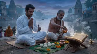 पुत्र की अनुपस्थिति में श्राद्ध कर्म के नियम क्या हैं? (Picture Credit: AI Generated)