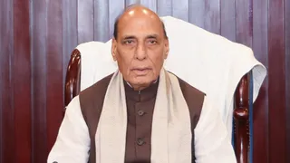 रक्षा मंत्री राजनाथ सिंह। (फोटो- पीटीआई।)