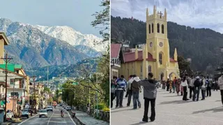 धर्मशाला और शिमला शहर। जागरण आर्काइव