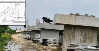 ग्राम कांधनी के पास निर्माणाधीन फ्लाईओवर। जागरण