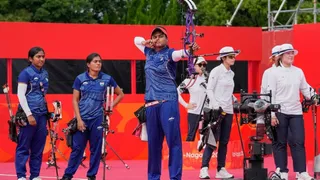 एशियन गेम्स 2026: तीरंदाजी में भारत की बेटियों ने चीन को हराकर जीता गोल्ड (फोटो- एक्स)